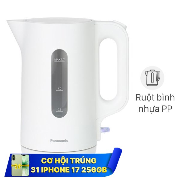 Bình đun siêu tốc Panasonic 1.7 lít NC-K101WRA