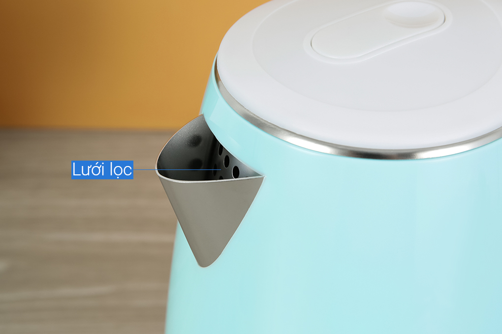 Ấm đun siêu tốc Crystal 1.7 lít D1017 Màu Xanh ngọc