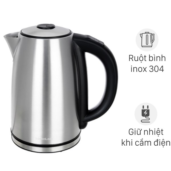 Bình đun siêu tốc Lock&Lock 1.7 lít EJK136SLV