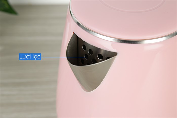 Bình đun siêu tốc Mutosi 1.7 lít MK-18 Màu Hồng