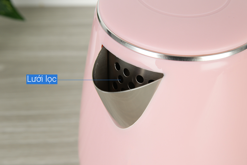 Bình đun siêu tốc Mutosi 1.7 lít MK-18 Màu Hồng