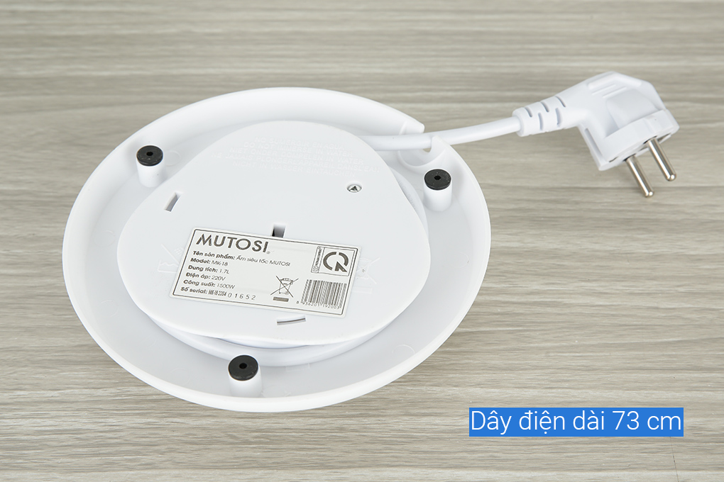 Bình đun siêu tốc Mutosi 1.7 lít MK-18 Màu Hồng