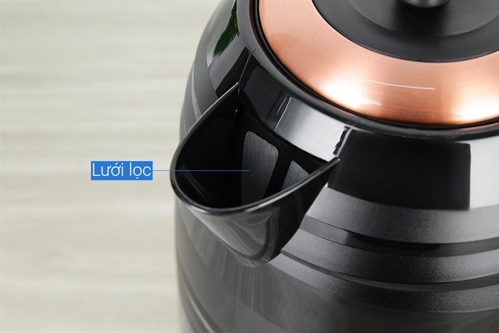 Bình đun siêu tốc Crystal 1.7 lít K512PN Màu Đen