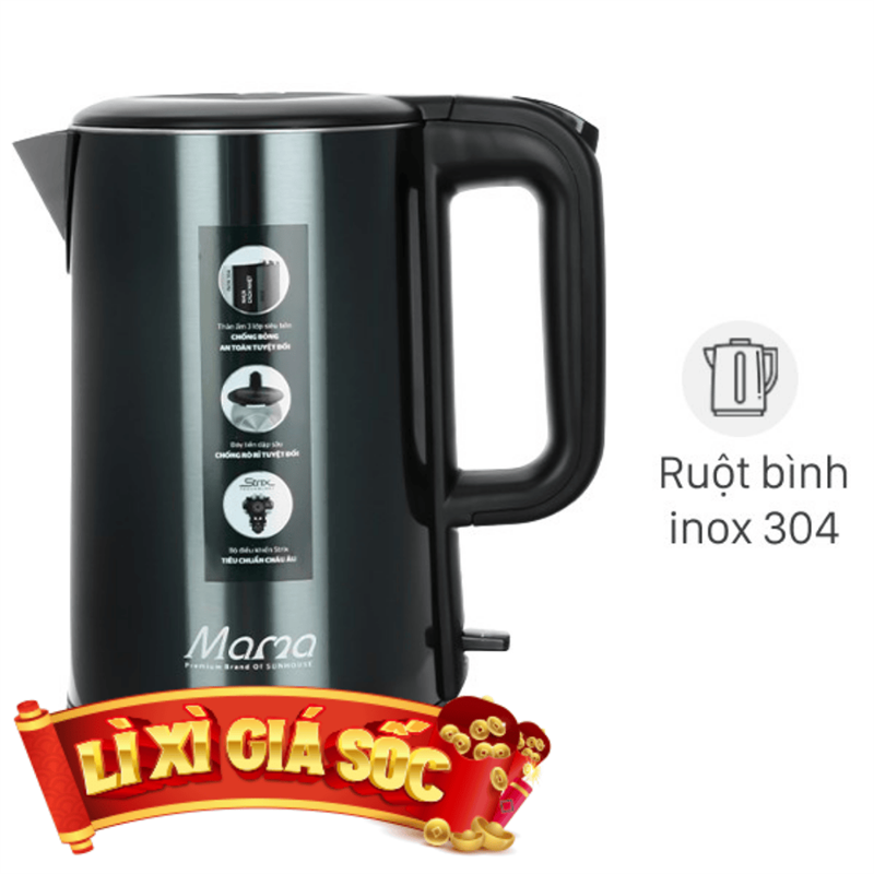 Bình đun siêu tốc Sunhouse Mama 1.8 lít SHD1389
