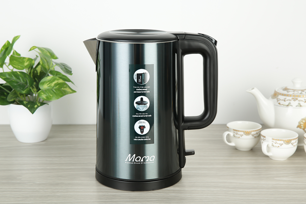 Bình đun siêu tốc Sunhouse Mama 1.8 lít SHD1389 Màu Xanh rêu