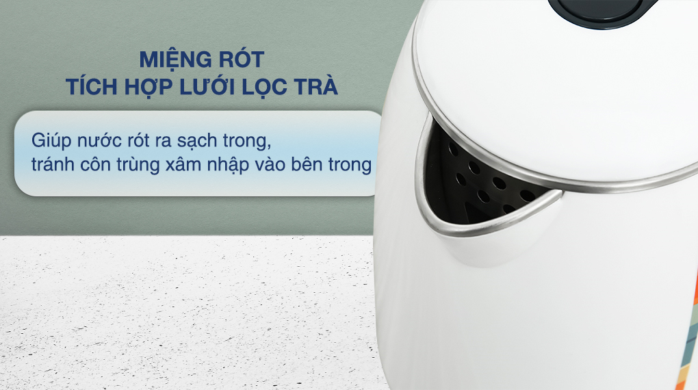 Ấm đun siêu tốc Hawonkoo 1.8 lít KEH-180-W - Lưới lọc