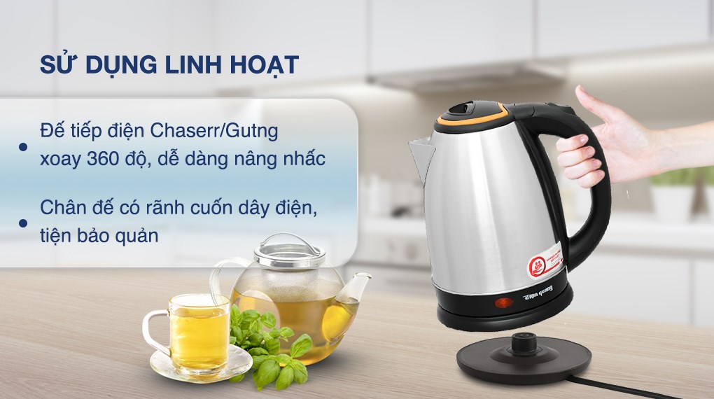 Bình đun siêu tốc Điện Quang 1.8 lít ĐQ EKT06 1518 BL