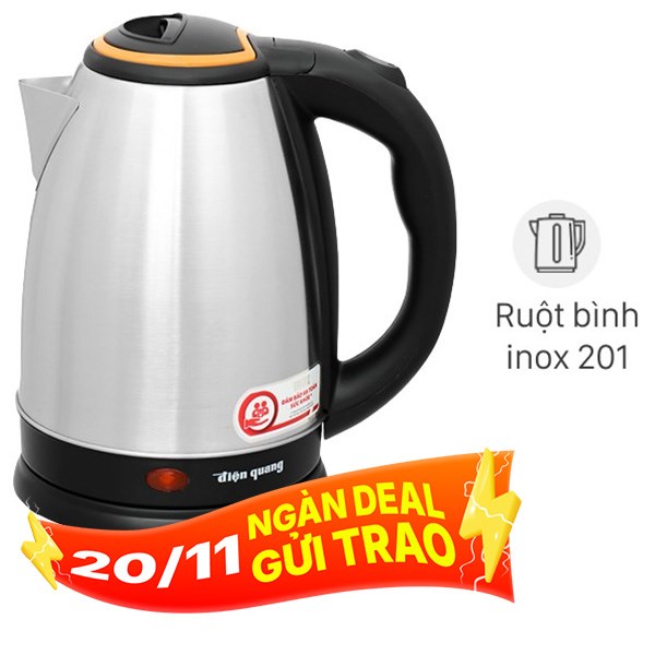 Ấm đun siêu tốc Điện Quang 1.8 lít ĐQ EKT06 1518 BL