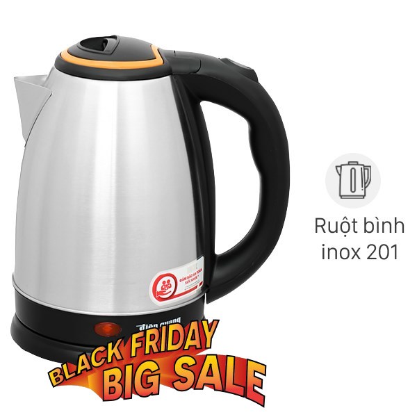 Ấm đun siêu tốc Điện Quang 1.8 lít ĐQ EKT06 1518 BL