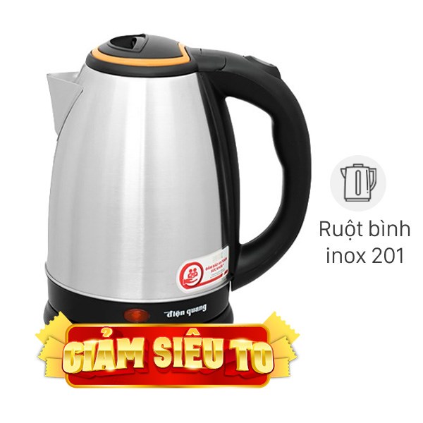 Bình đun siêu tốc Điện Quang 1.8 lít ĐQ EKT06 1518 BL