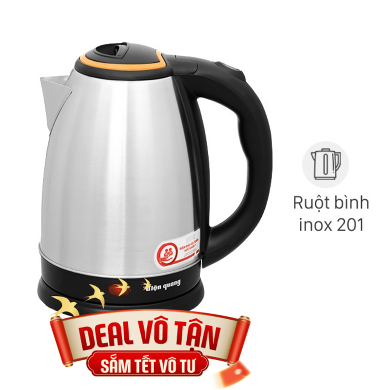 Bình đun siêu tốc Điện Quang 1.8 lít ĐQ EKT06 1518 BL