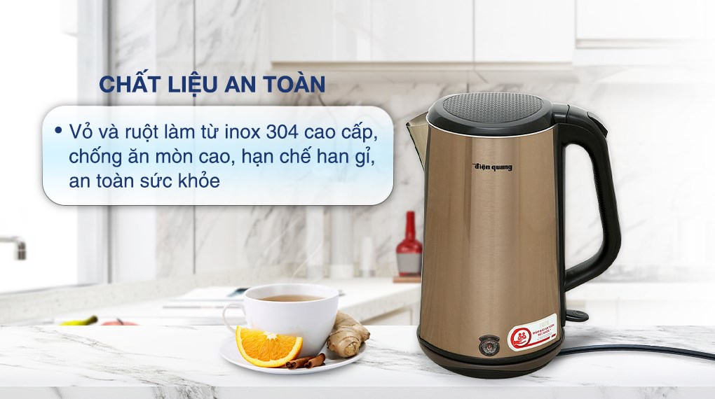 Bình đun siêu tốc Điện Quang 1.8 lít ĐQ EKT08 1818 GO