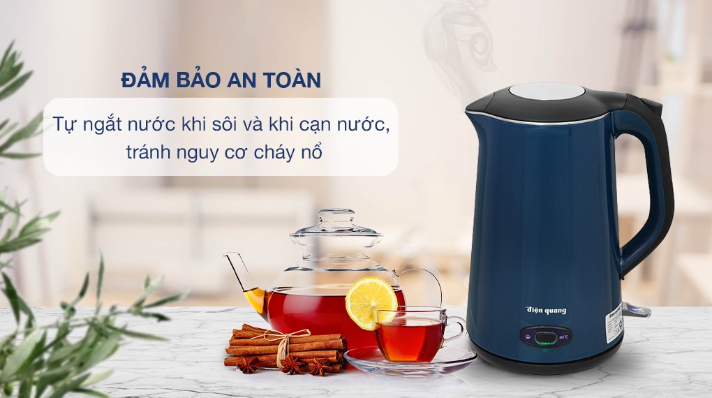 Bình đun siêu tốc Điện Quang 1.5 lít ĐQ EKT09 1515 B KW
