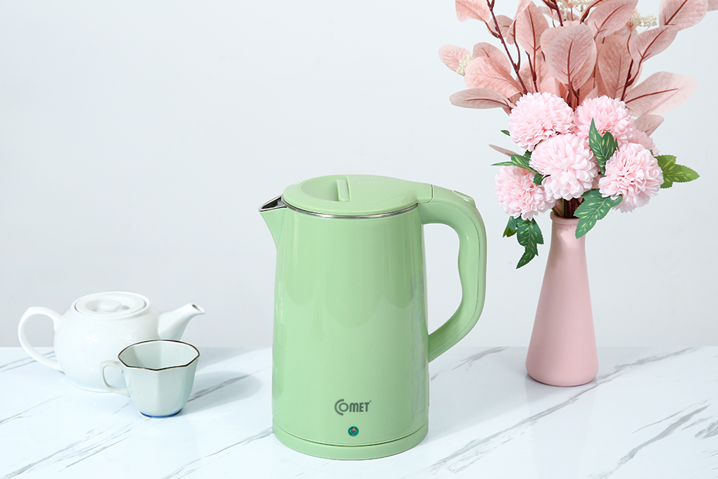 Bình đun siêu tốc Comet 1.8 lít CM8218 Màu Xanh