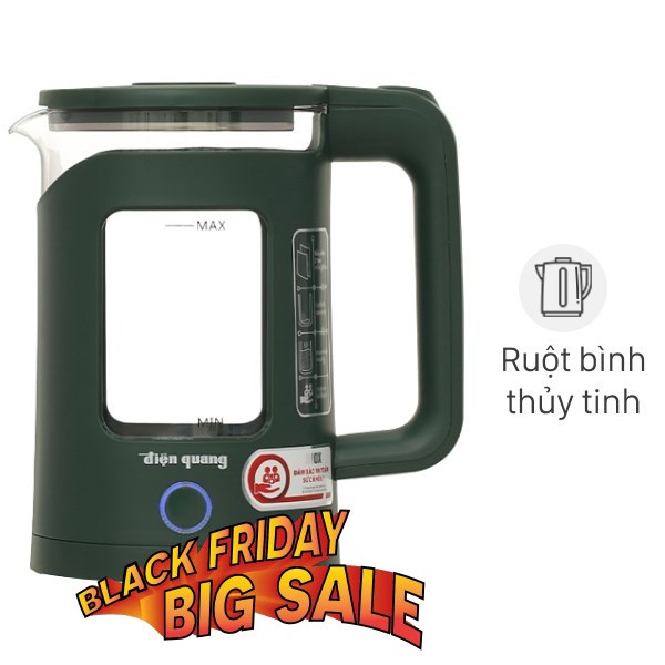 Ấm đun siêu tốc Điện Quang 1.5 lít ĐQ EKT16 1515 MG