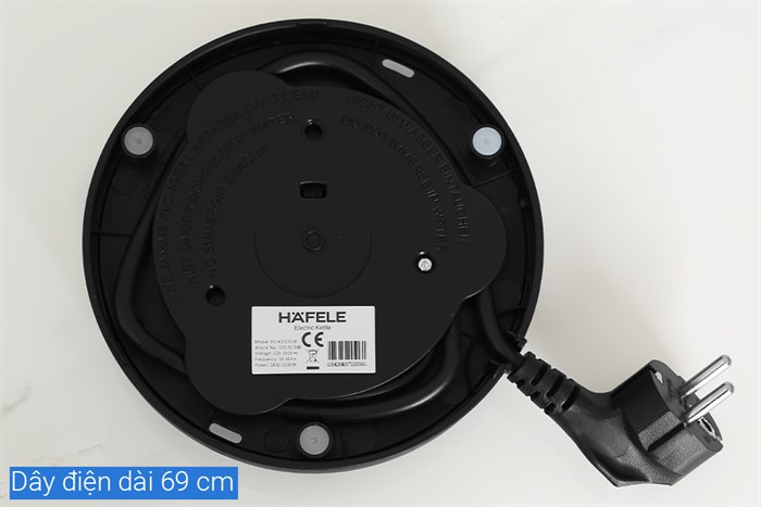 Ấm đun siêu tốc Hafele 1.7 lít HS-K1705DB (535.43.548) Màu Đen