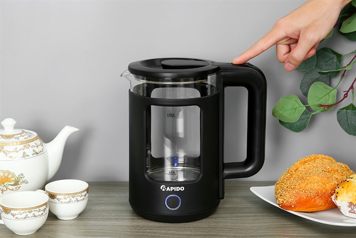 Bình đun siêu tốc Rapido 1.7 lít RK1715B Màu Đen