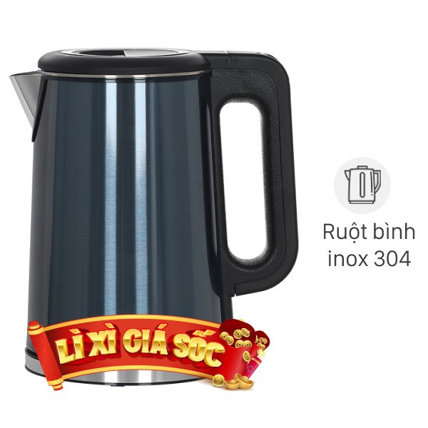 Bình đun siêu tốc Rapido 1.7 lít RK1717