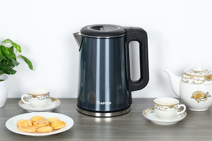 Bình đun siêu tốc Rapido 1.7 lít RK1717 Màu Xanh đen
