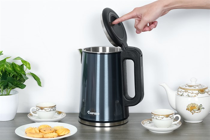 Bình đun siêu tốc Rapido 1.7 lít RK1717 Màu Xanh đen