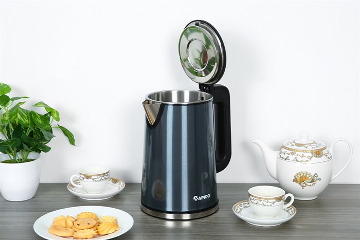 Bình đun siêu tốc Rapido 1.7 lít RK1717 Màu Xanh đen