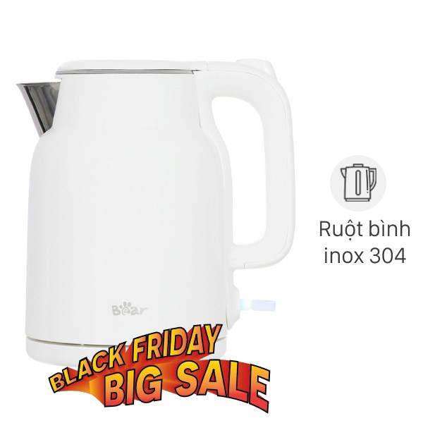 Ấm đun siêu tốc Bear 1.5 lít BEK-E153W2
                Mẫu mới
