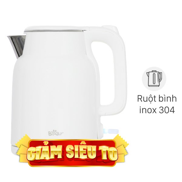 Bình đun siêu tốc Bear 1.5 lít BEK-E153W2