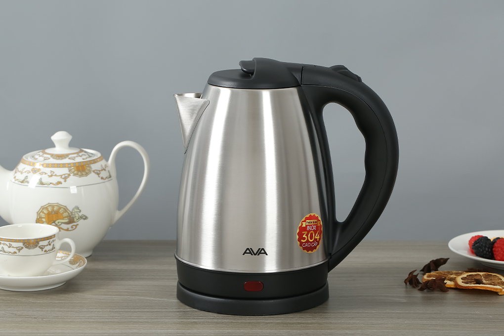 Bình đun siêu tốc AVA 1.7 lít KES4149 Màu Bạc Inox