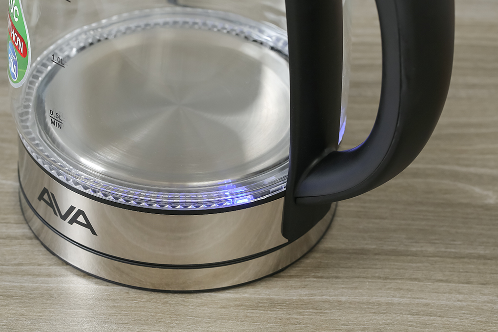 Bình đun siêu tốc AVA 1.8 lít EK2607G Màu Trắng - Bạc