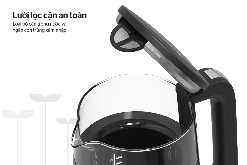 Bình đun siêu tốc Sunhouse Mama 1.7 lít SHD1333 - Lưới lọc cặn