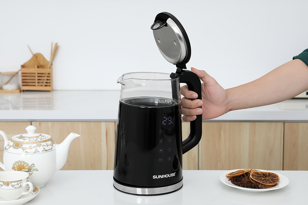 Bình đun siêu tốc Sunhouse Mama 1.7 lít SHD1333 Màu Đen