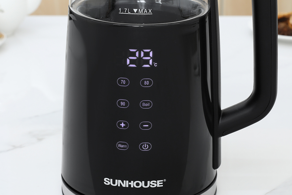 Bình đun siêu tốc Sunhouse Mama 1.7 lít SHD1333 Màu Đen