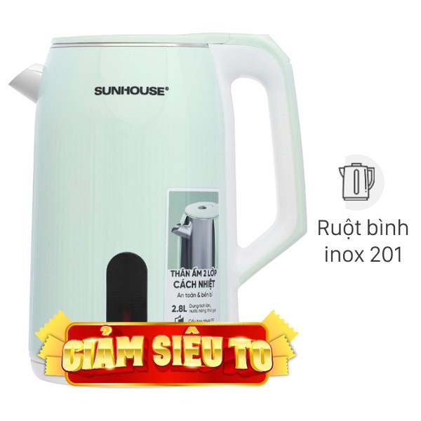 Bình đun siêu tốc Sunhouse 2.8 lít SHD1364