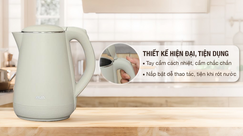 Bình đun siêu tốc AVA 1.5 lít KES4139D