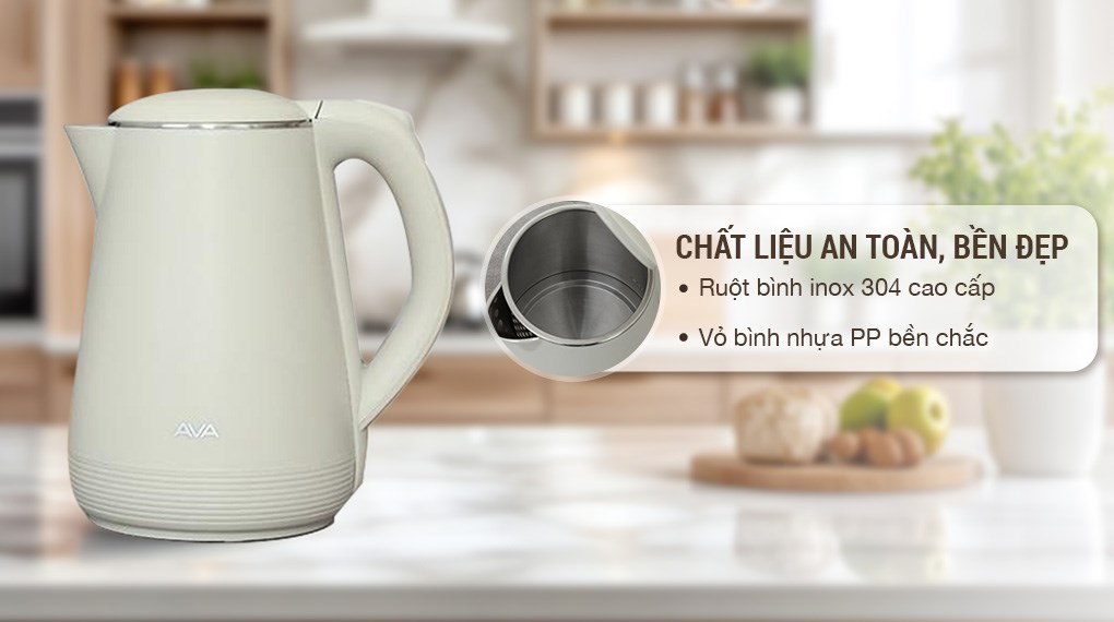 Bình đun siêu tốc AVA 1.5 lít KES4139D