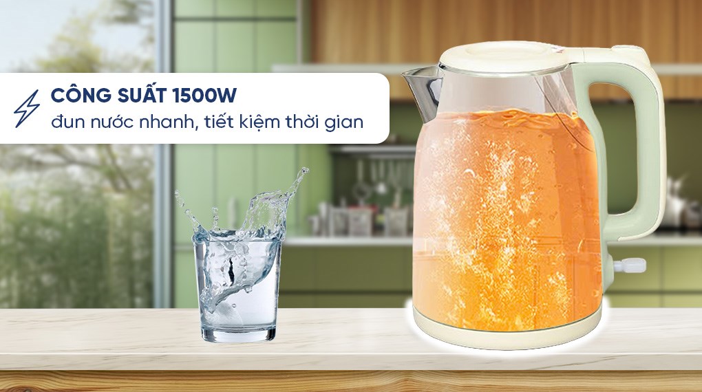 Bình đun siêu tốc Bear 1.5 lít KE-5H15V35