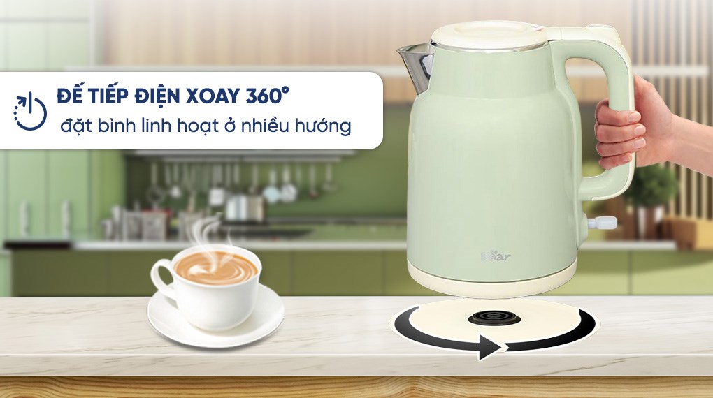 Bình đun siêu tốc Bear 1.5 lít KE-5H15V35