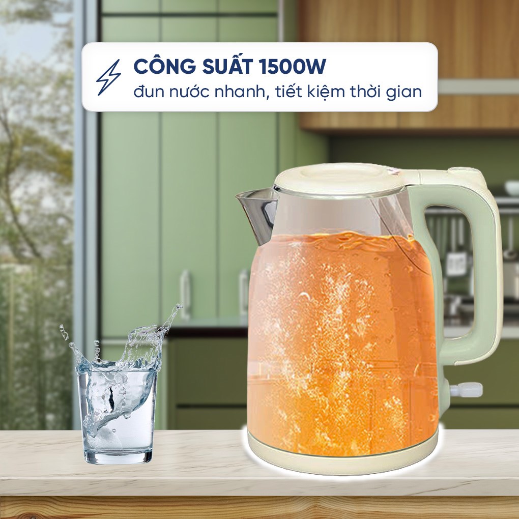 Bình đun siêu tốc Bear 1.5 lít KE-5H15V35