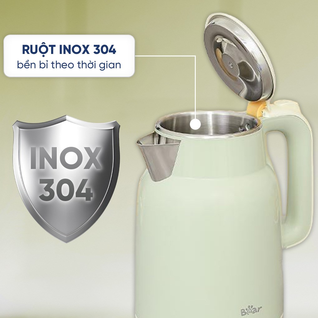 Bình đun siêu tốc Bear 1.5 lít KE-5H15V35