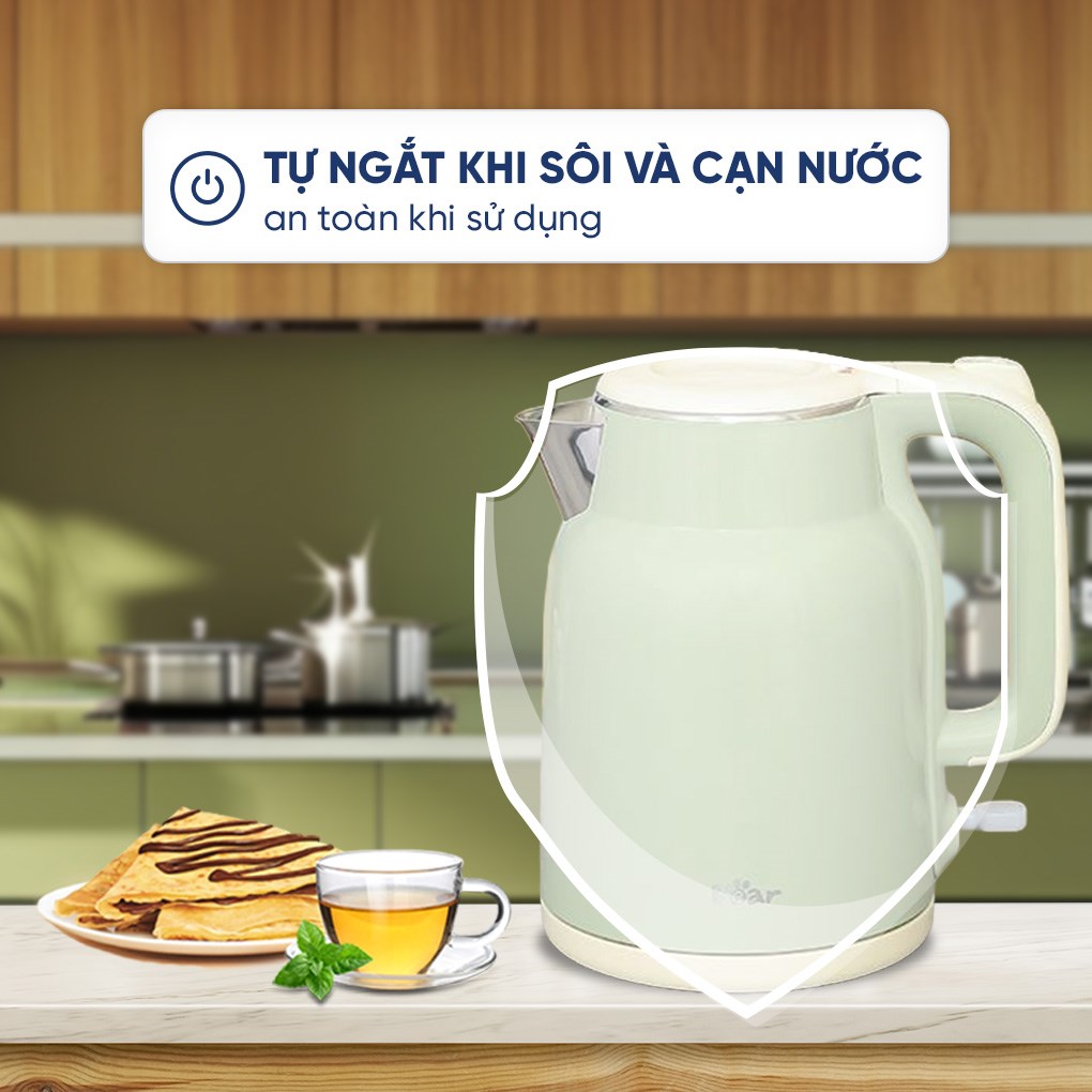 Bình đun siêu tốc Bear 1.5 lít KE-5H15V35