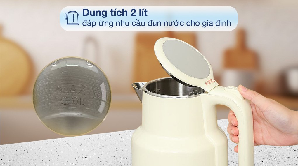 Bình đun siêu tốc Bear 2 lít KE-5H20B16