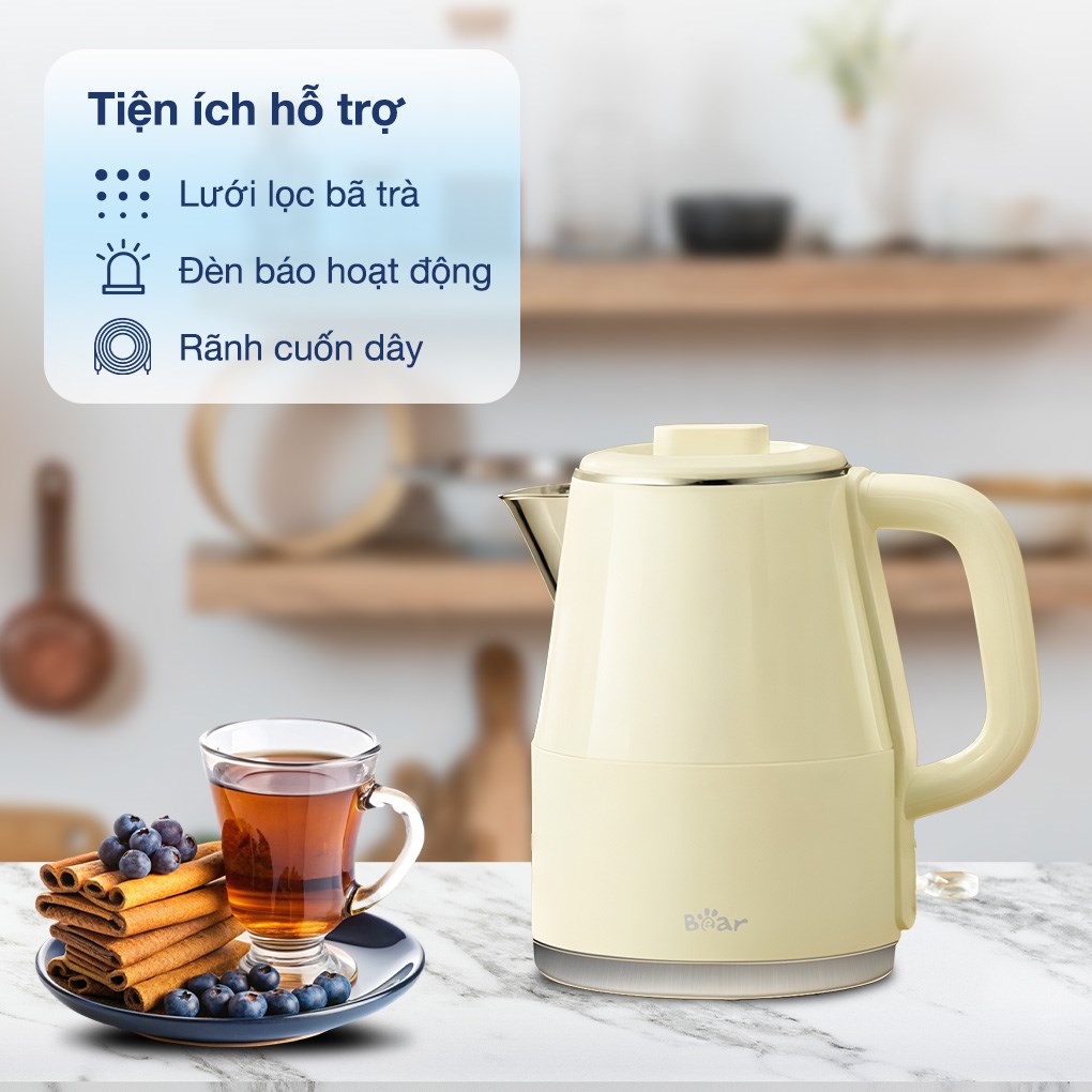 Bình đun siêu tốc Bear 2 lít KE-5H20B16