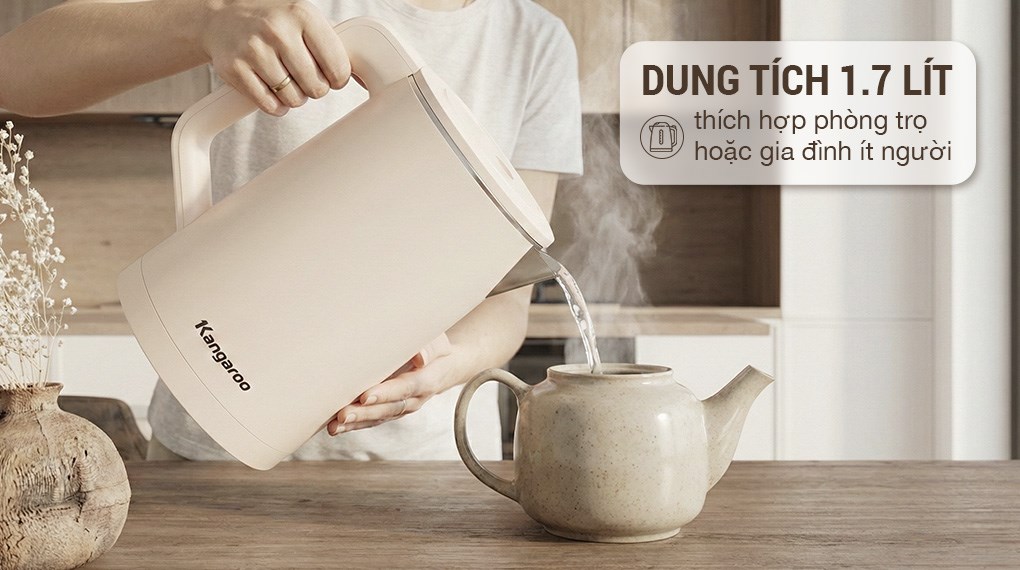 Bình đun siêu tốc Kangaroo 1.7 lít KGWK17P1G