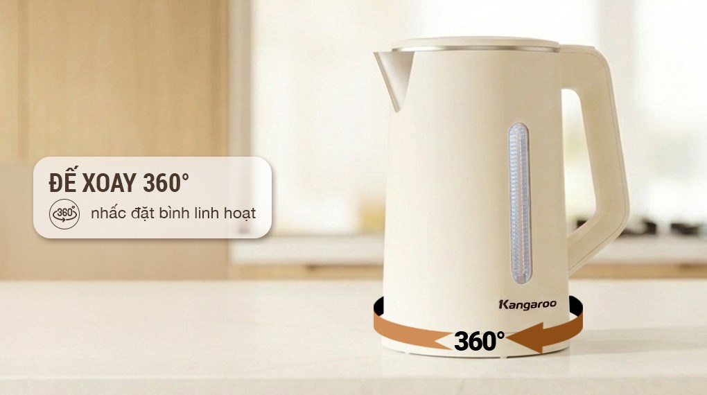 Bình đun siêu tốc Kangaroo 1.7 lít KGWK17P1G