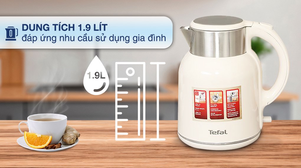 Bình đun siêu tốc Tefal 1.9 lít KO190AE0