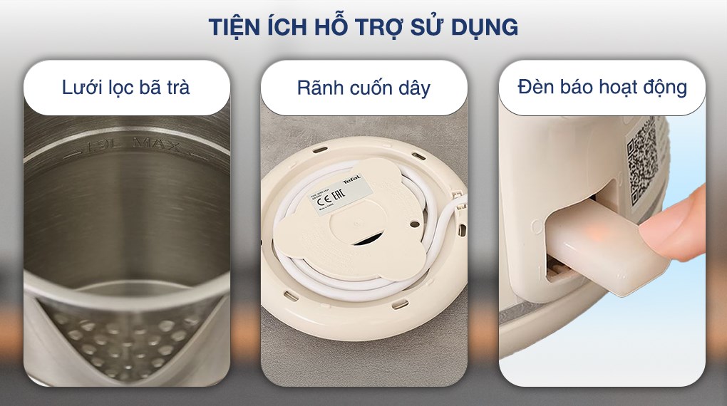 Bình đun siêu tốc Tefal 1.9 lít KO190AE0