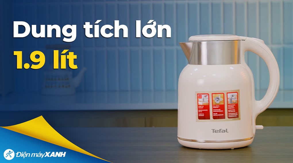Bình đun siêu tốc Tefal 1.9 lít KO190AE0