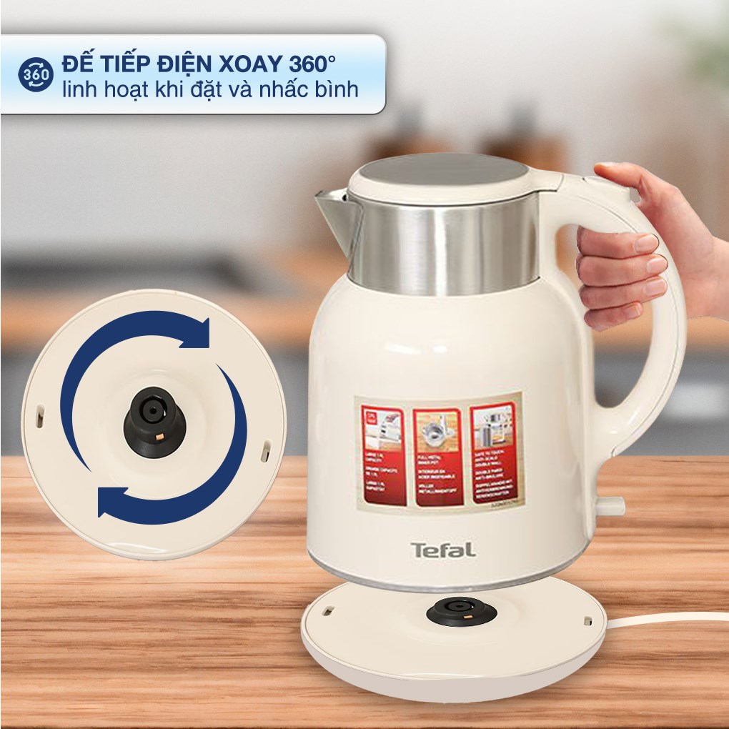 Bình đun siêu tốc Tefal 1.9 lít KO190AE0