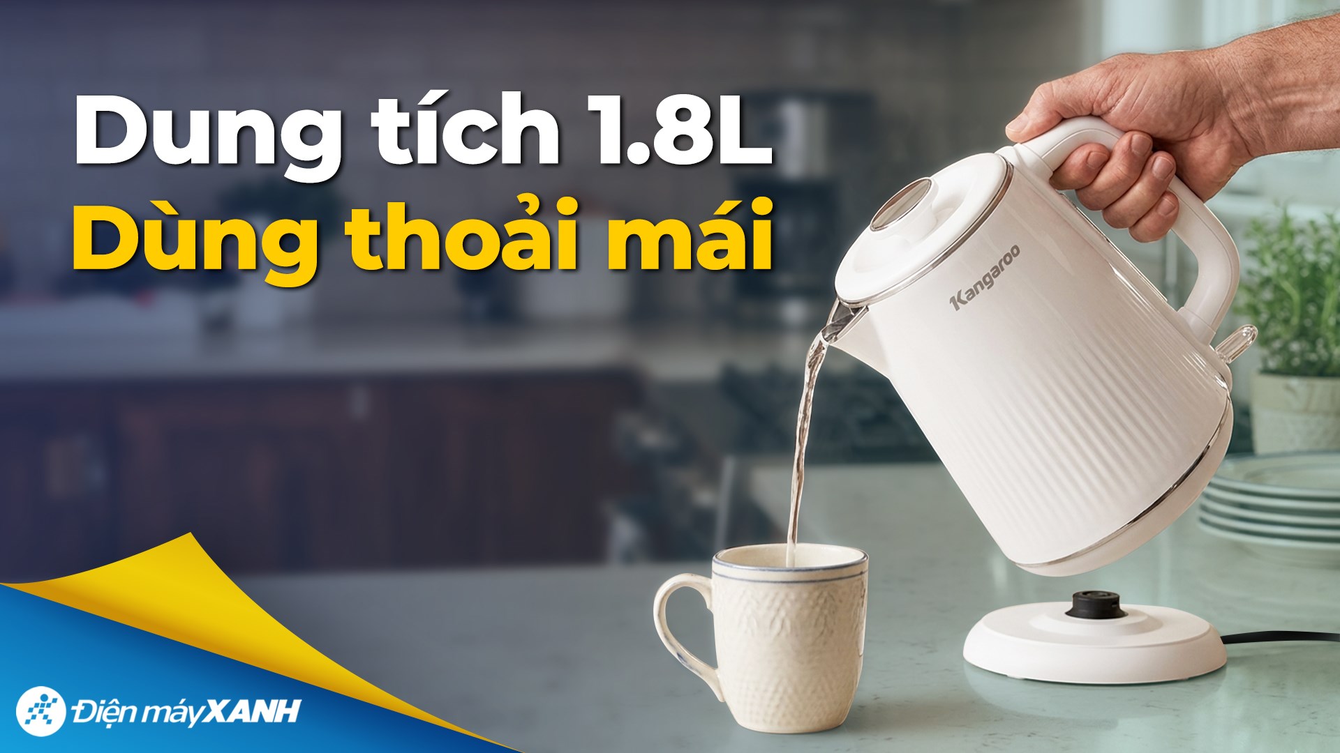 Bình đun siêu tốc Kangaroo 1.8 lít KGWK18L1G