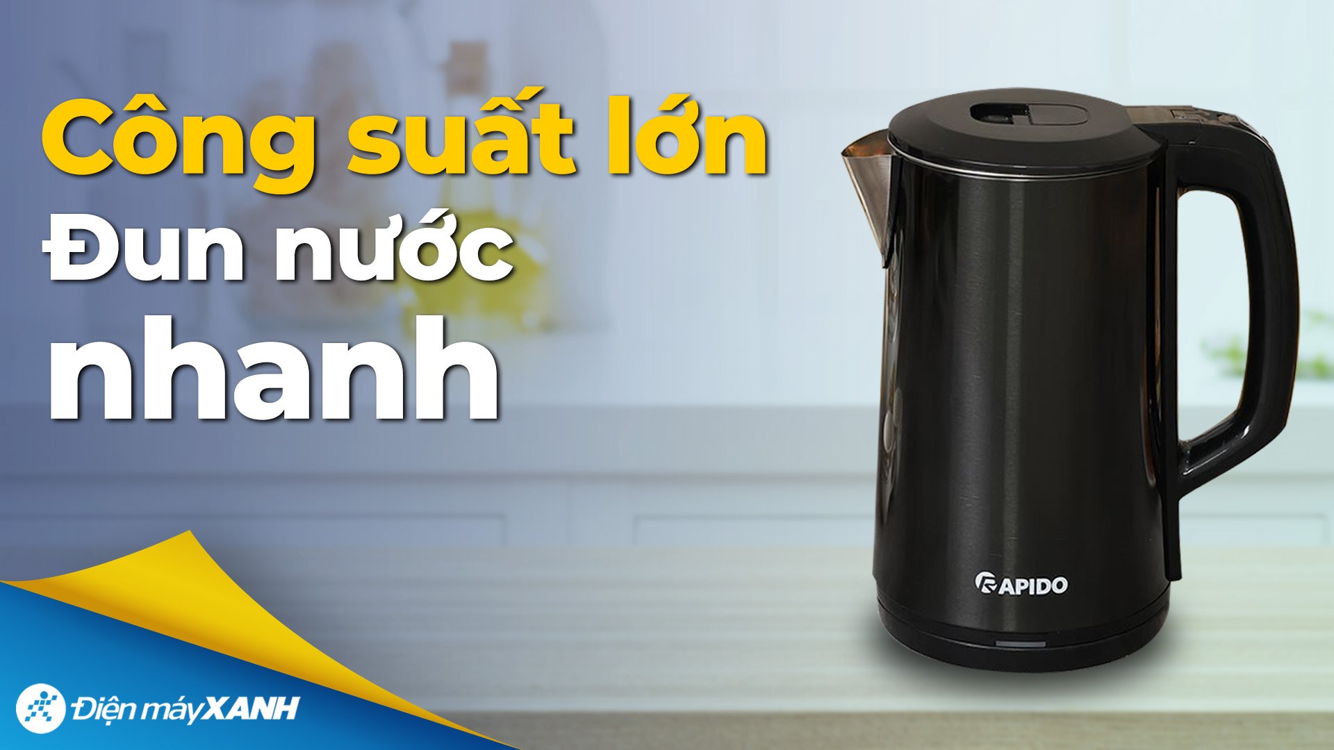 Bình đun siêu tốc Rapido 1.8 lít RK1817-G